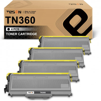 TN360 TESEN Compatible Toner Cartridge Replacement 4 Packs